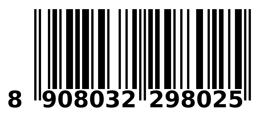 Scannable barcode 8908032298025