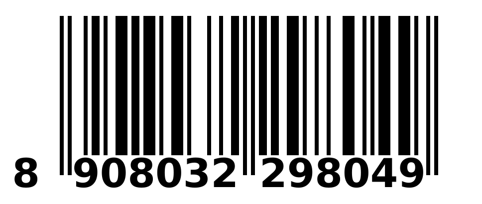 Scannable barcode 8908032298049