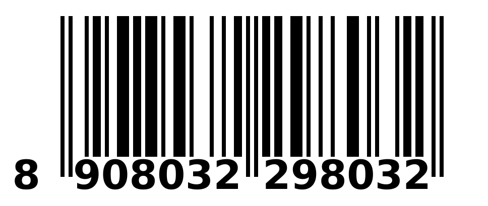 Scannable barcode 8908032298032